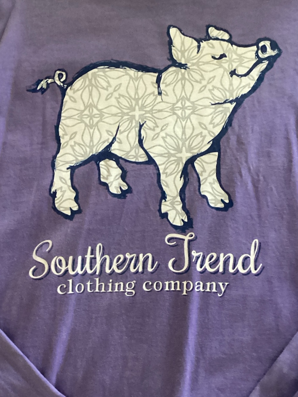 Women's Purple Long Sleeve Graphic Tee